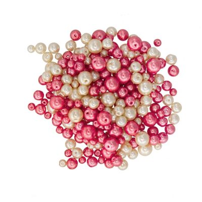 75 aiguilles Roses Ø 6 mm crème perles Aiguille Décoration de Table Mariage Baptême 